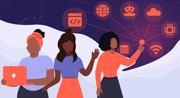 Illustration for Women going Digital course